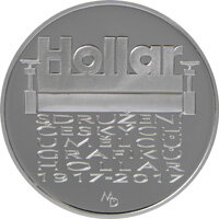 200 Kč ČR 2017 - Združenie grafikov Hollar - PROOF 