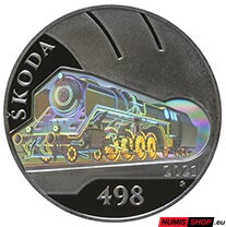 500 Kč ČR 2021 - Parní lokomotiva Škoda 498 Albatros - PROOF