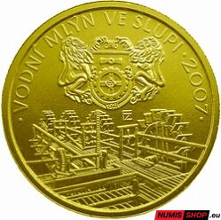 2500 Kč Česká republika 2007 - Vodní mlýn ve Slupi - PROOF 