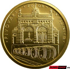 2500 Kč Česká republika 2008 - pivovar Plzeň - PROOF 