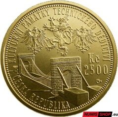 2500 Kč Česká republika 2008 - řetězový most ve Stádlci