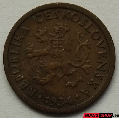 10 halier - ČSR - 1934