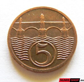 5 halier - ČSR - 1923