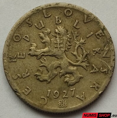 50 h - ČSR - 1927 (R - vzácnejší ročník)