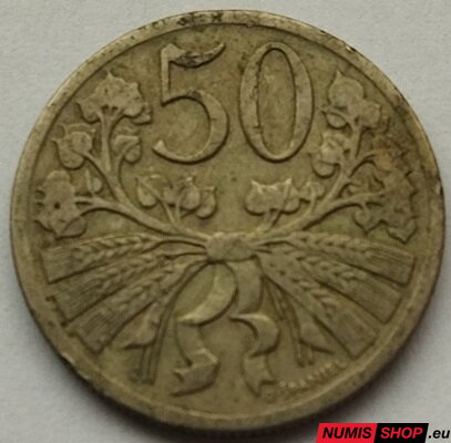 50 h - ČSR - 1927 (R - vzácnejší ročník)