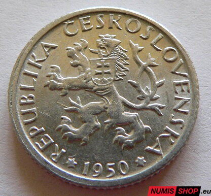 Československo - 1 koruna - 1950 Al
