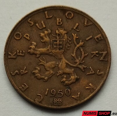 50 halier - Československo - 1950 Cu