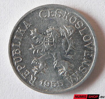 1 halier - Československo - 1955