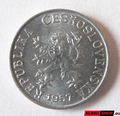 1 halier - Československo - 1957