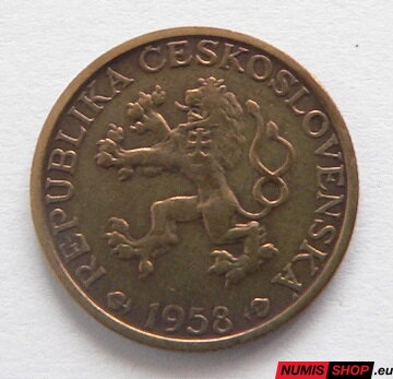 1 koruna - Československo - 1958