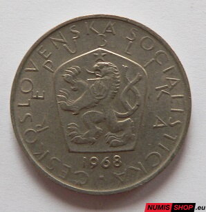 5 korún - Československo - 1968