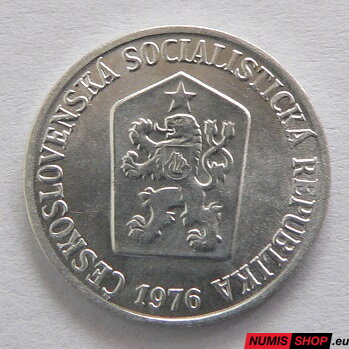 5 halierov - Československo - 1976 - UNC 5 halierov - Československo - 1976 - UNC