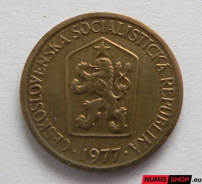 1 koruna - Československo - 1977