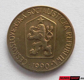 1 koruna - Československo - 1990