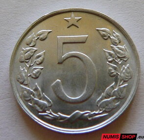 5 halierov - Československo - 1972