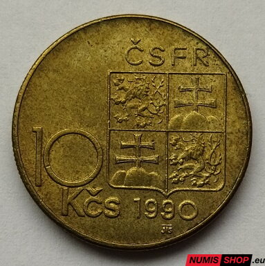 10 korún - Československo - 1990 - TGM 10 korún - Československo - 1990 - TGM