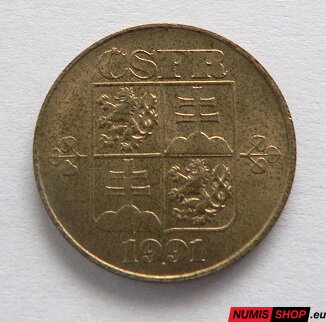 1 koruna - Československo - 1991 - UNC