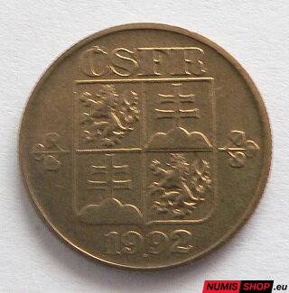 1 koruna - Československo - 1992
