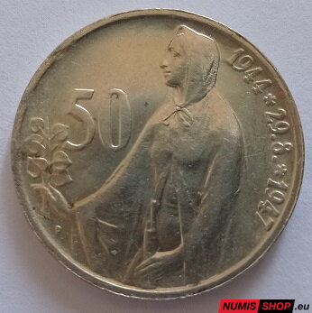 50 Kčs ČSR 1947 - 3. výročie SNP