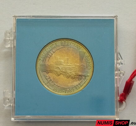50 Kčs ČSSR 1989 - Železnica Břeclav - Brno - PROOF