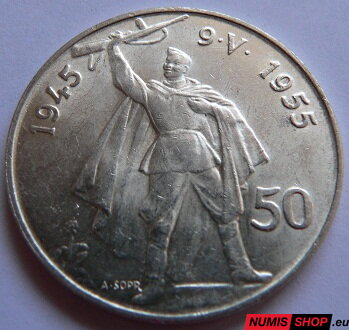 50 Kčs ČSR 1955 - Oslobodenie ČSR