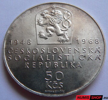 50 Kčs ČSSR 1968 - Vznik ČSR