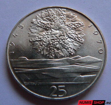 25 Kčs ČSSR 1970 - Oslobodenie ČSR