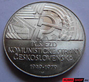50 Kčs ČSSR 1979 - Zjazd KSČ