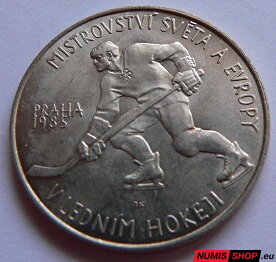 100 Kčs ČSSR 1985 - MS v hokeji