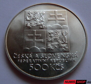 500 Kčs ČSFR 1993 - Československý tenis
