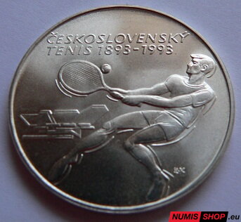 500 Kčs ČSFR 1993 - Československý tenis