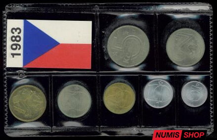 Sada mincí ČSSR 1983