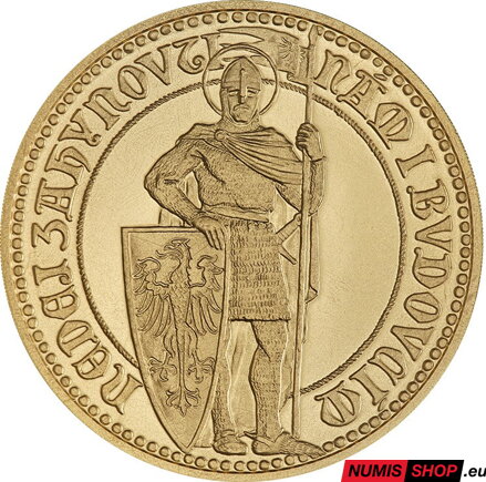 ČSR - Svätováclavský 1, 2, 5, 10-dukát - Ján Čejka - 2023 (variant s postavou)