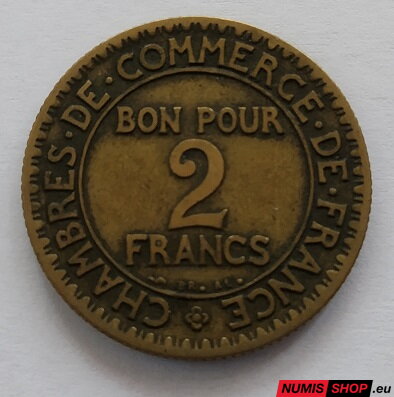 2 francs - Francúzsko - 1920-1927 - tretia republika