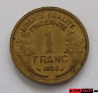 1 franc - Francúzsko - 1931-1941 - tretia republika