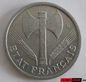 1 franc - Vichystické Francúzsko (Francúzsky štát) - 1941 - 1944