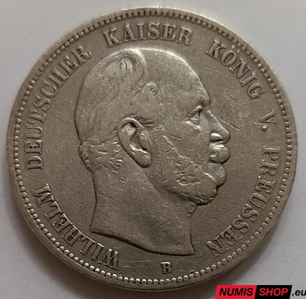 Deutsches Reich - 5 Mark - 1876 - B - Wilhelm I. (Preussen)
