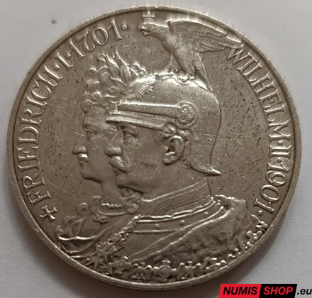 Deutsches Reich - 5 Mark - 1901 - A - 200 rokov Pruského kráľovstva