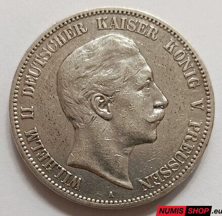 Deutsches Reich - 5 Mark - 1907 - A - Wilhelm II. (Preussen)