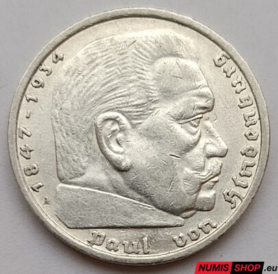 Deutsches Reich - 5 Reichsmark - 1935 - A