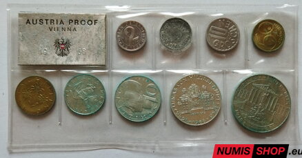 Rakúsko - sada 1968 - proof (5 + 10 + 25 + 50 schilling Ag) - 50 years of Republic