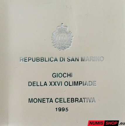 San Maríno - 1000 lír - 1995 - OH Atlanta 1996 - PROOF