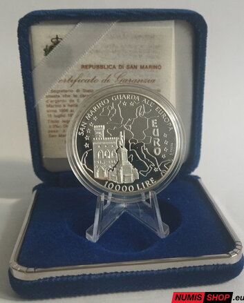 San Maríno - 10 000 lír - 1996 - Euro - PROOF