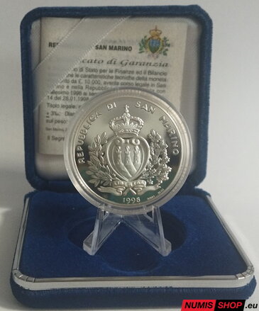 San Maríno - 10 000 lír - 1998 - World Cup France - PROOF