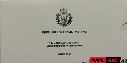 San Maríno - 5000 + 10 000 lír - 2000 - First Holy Year Jubilee - PROOF