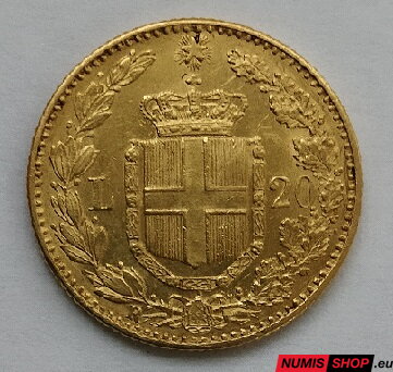 20 lire Taliansko - 1889