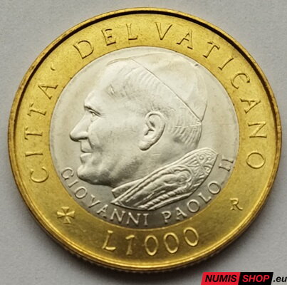 Vatikán 1000 lír 2001 - UNC