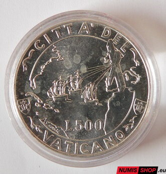 Vatikán - 500 lír - 1992 - Evanjelizácia Ameriky
