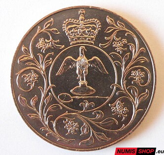 25 new pence Veľká Británia 1977 - 25. výročie korunovácie kráľovnej Alžbety II.