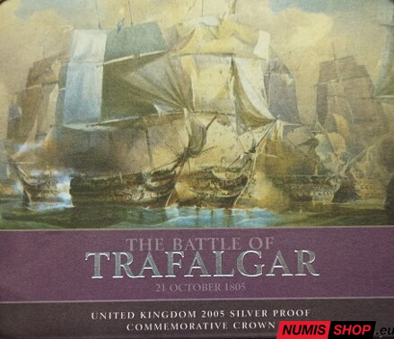 5 pounds Veľká Británia - 2005 - The battle of Trafalgar - PROOF